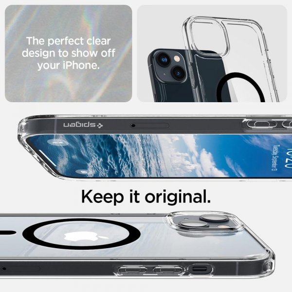Spigen iPhone 14 Plus Cover Ultra Hybrid MagFit Sort