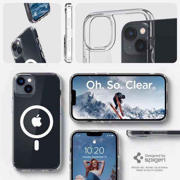 Spigen iPhone 14 Plus Cover Ultra Hybrid MagFit Hvid