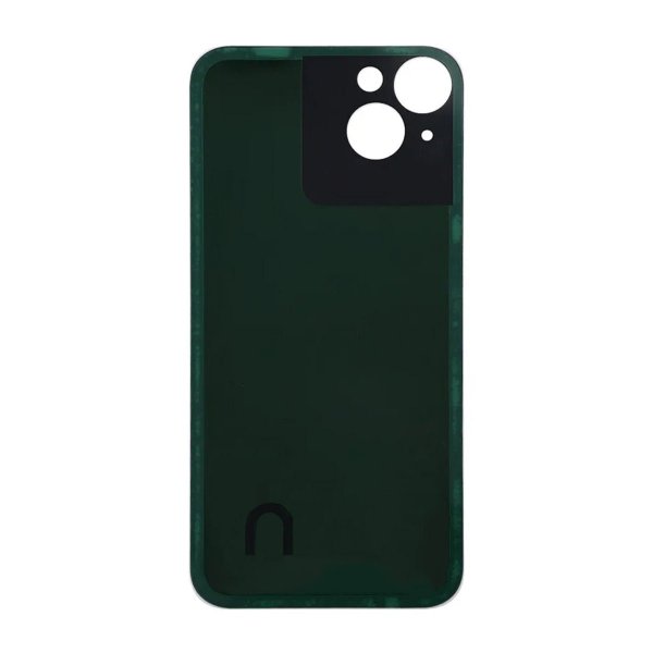 iPhone 14 Plus Bagside Glas med Selvklæbende tape - Sort
