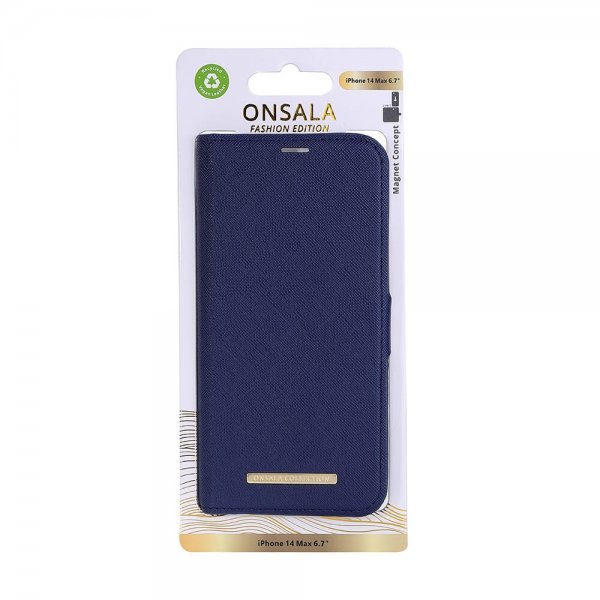 Onsala iPhone 14 Plus Cover Fashion Edition Aftageligt Cover Marineblå