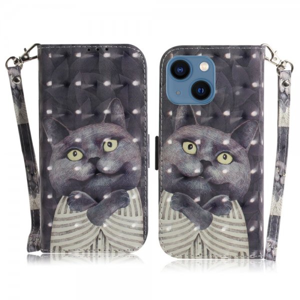iPhone 14 Plus Cover Motiv Sort Kat