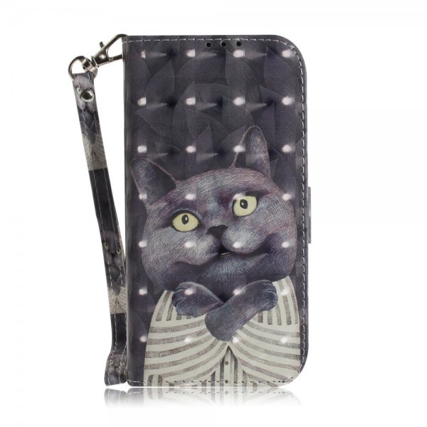 iPhone 14 Plus Cover Motiv Sort Kat