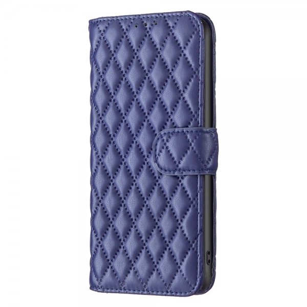 iPhone 14 Plus Cover Rhombusmønster Blå