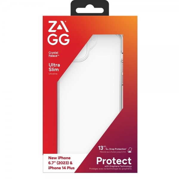 ZAGG iPhone 14 Plus/iPhone 15 Plus Cover Crystal Palace Transparent