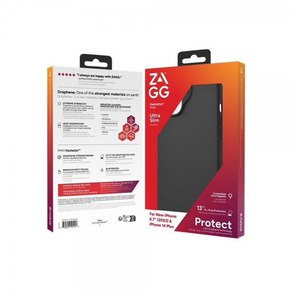 ZAGG iPhone 14 Plus/iPhone 15 Plus Cover Manhattan Snap Sort