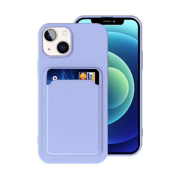 iPhone 14 Plus Cover Kortholder Lilla