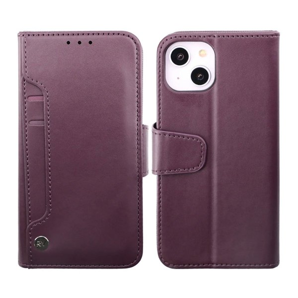 Rvelon iPhone 14 Plus Cover Udtrækkeligt Kortrum Lilla
