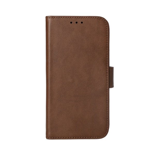 Rvelon iPhone 14 Plus Cover Ægte Læder Brun