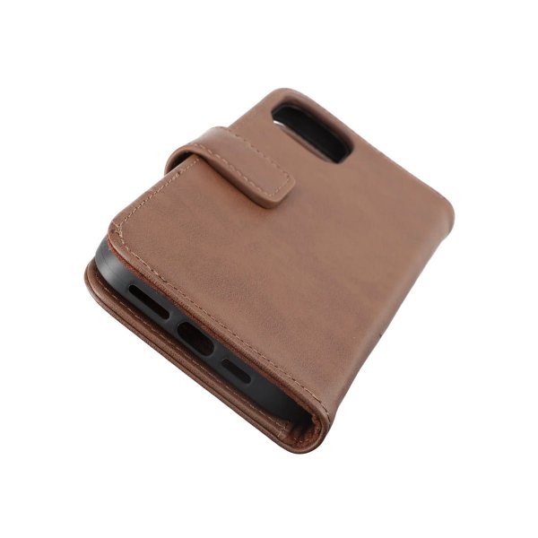 Rvelon iPhone 14 Plus Cover Ægte Læder Brun