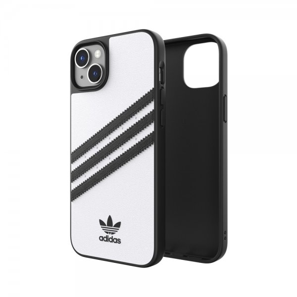 Adidas iPhone 14 Plus Cover 3 Stripes Snap Case Hvid Sort
