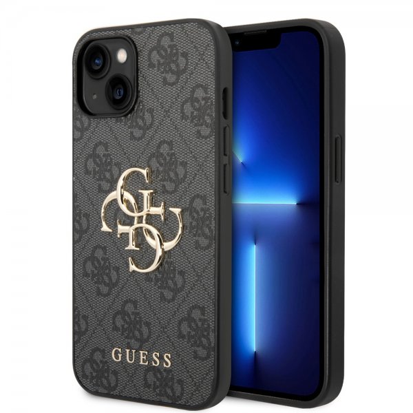 Guess iPhone 14 Plus Cover Big Metal Logo Grå