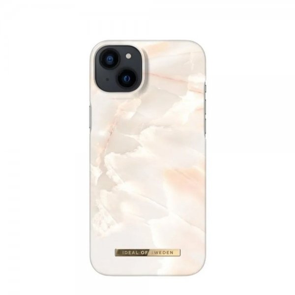 Ideal of Sweden iPhone 14 Plus Cover Fashion Case MagSafe Rose Pearl Marble