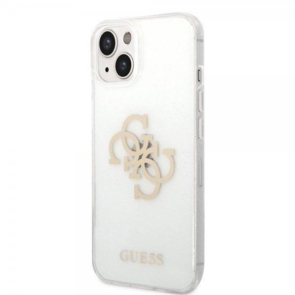 Guess iPhone 14 Plus Cover Fuld Glitter Gennemsigtig