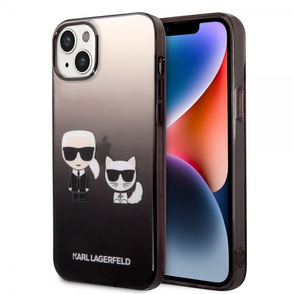 Karl Lagerfeld iPhone 14 Plus Cover Karl & Choupette Gradient Sort