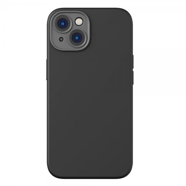 Baseus iPhone 14 Plus Cover Flydende Silikone Gel MagSafe Sort