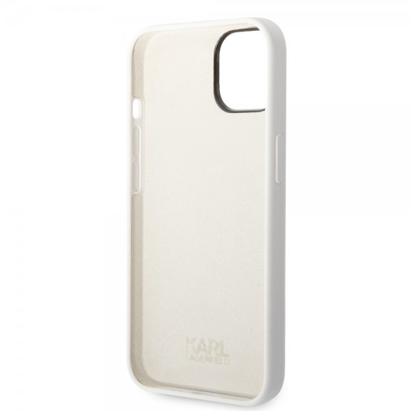 Karl Lagerfeld iPhone 14 Plus Cover Liquid Silicone Karl & Choupette Hvid