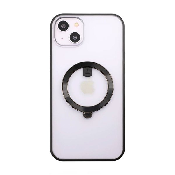 Rvelon iPhone 14 Plus Cover Roterbart MagSafe Stativ Sort