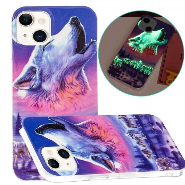 iPhone 14 Plus Cover Motiv Hylende Ulv