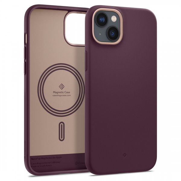 Caseology iPhone 14 Plus Cover Nano Pop Mag Burgundy Bean