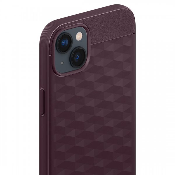 Caseology iPhone 14 Plus Cover Parallax Mag Burgundy Bean