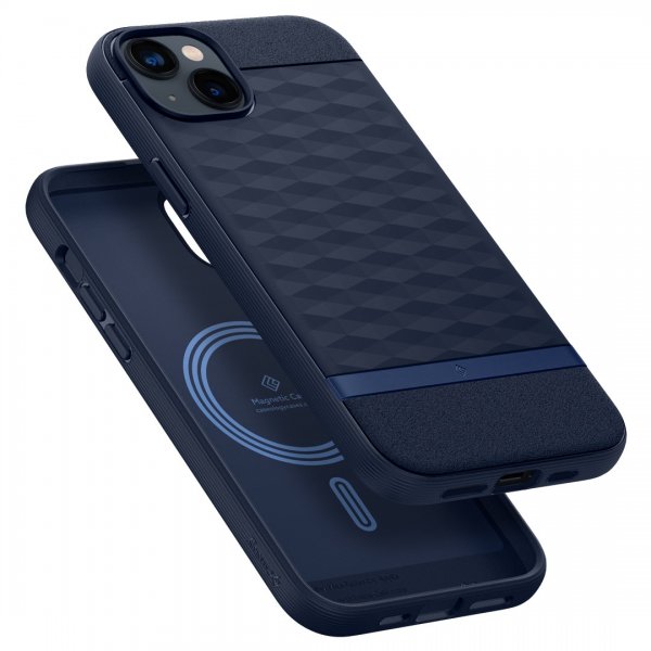 Caseology iPhone 14 Plus Cover Parallax Mag Midnight Blue