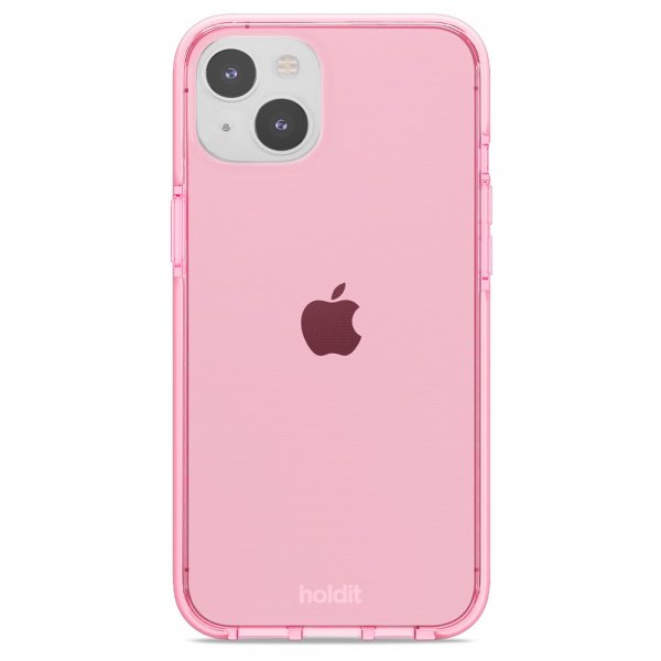 holdit iPhone 14 Plus Cover Seethru Bright Pink