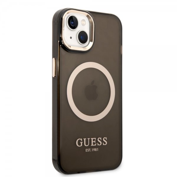Guess iPhone 14 Plus Cover Translucent MagSafe Sort