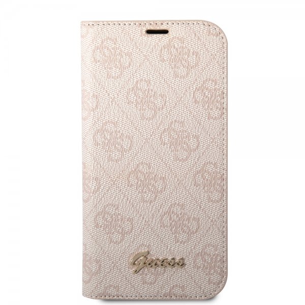 Guess iPhone 14 Pro Cover 4G Logo Rosa