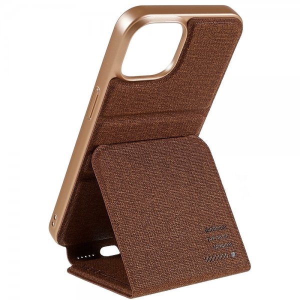 X-Level iPhone 14 Pro Cover Journey Series Brun