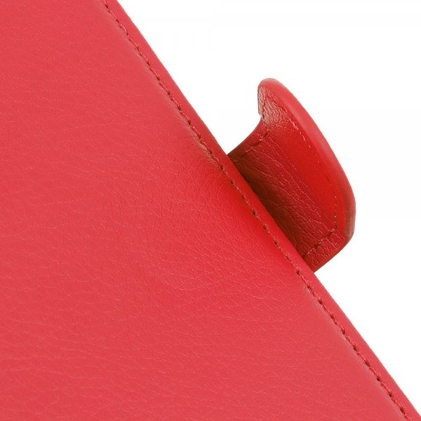 iPhone 14 Pro Cover Litchi Rød