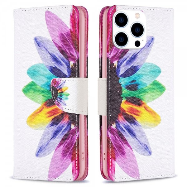 iPhone 14 Pro Cover Motiv Farverige Blade