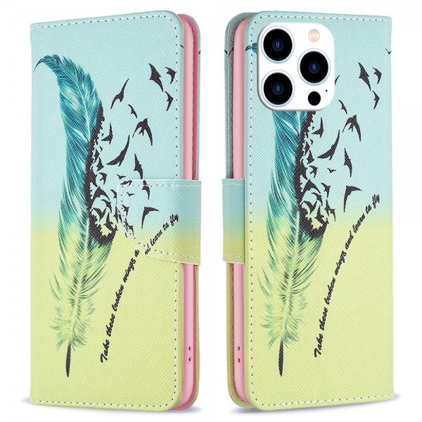 iPhone 14 Pro Cover Motiv Fjer