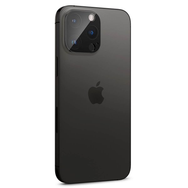 Spigen iPhone 14/15/16 Pro & Pro Max Kamera Beskyttelsesglas.tR Optik 2-pak Sort