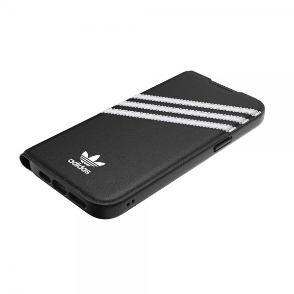 Adidas iPhone 14 Pro Max Cover 3 Stripes Booklet Case Sort Hvid