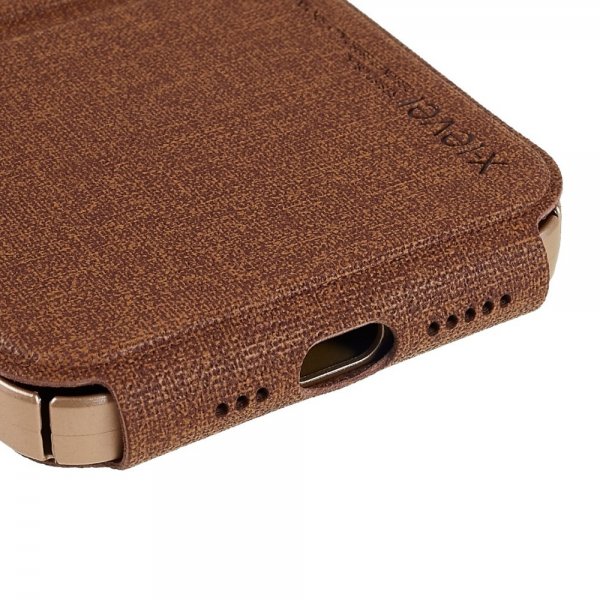 X-Level iPhone 14 Pro Max Etui Journey Series Brun