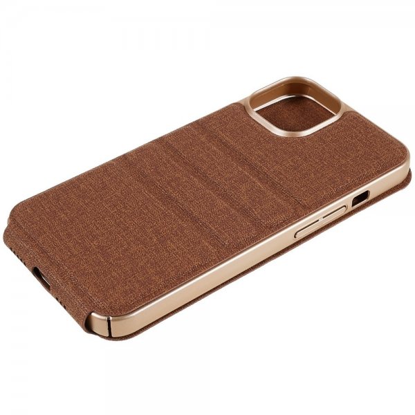 X-Level iPhone 14 Pro Max Etui Journey Series Brun