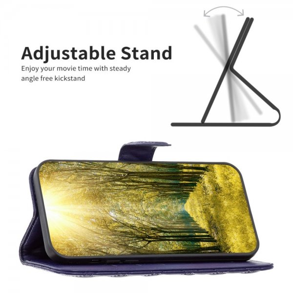iPhone 14 Pro Max Cover Rombemønster Blå