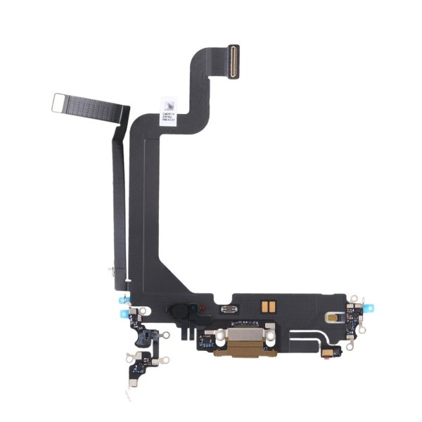 iPhone 14 Pro Max Opladerstik med Flexkabel Original - Guld