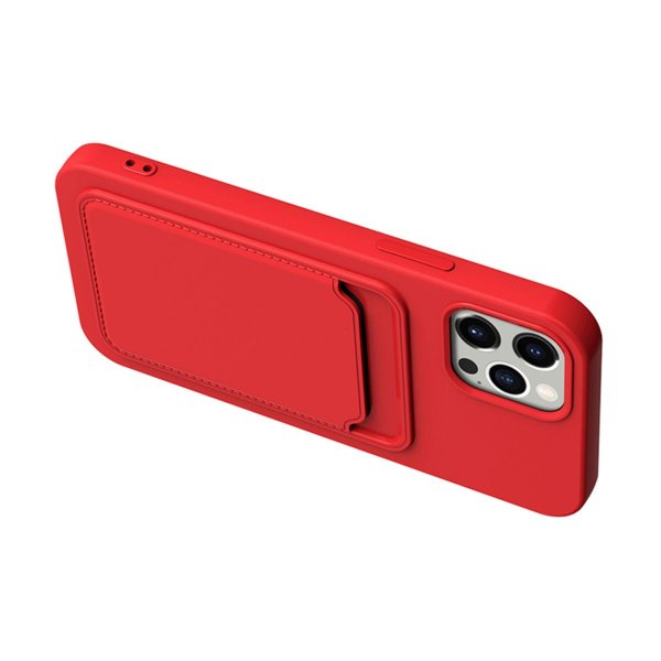 iPhone 14 Pro Max Cover Kortholder Rød