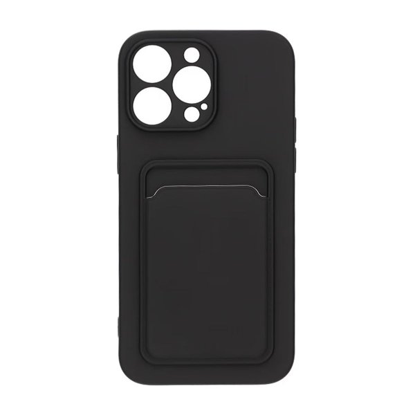 iPhone 14 Pro Max Cover med kortholder Sort