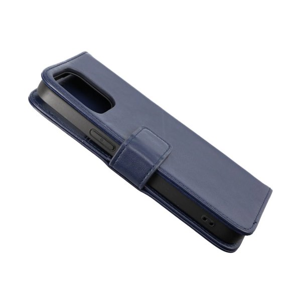 Rvelon iPhone 14 Pro Max Etui Ægte Læder Blå