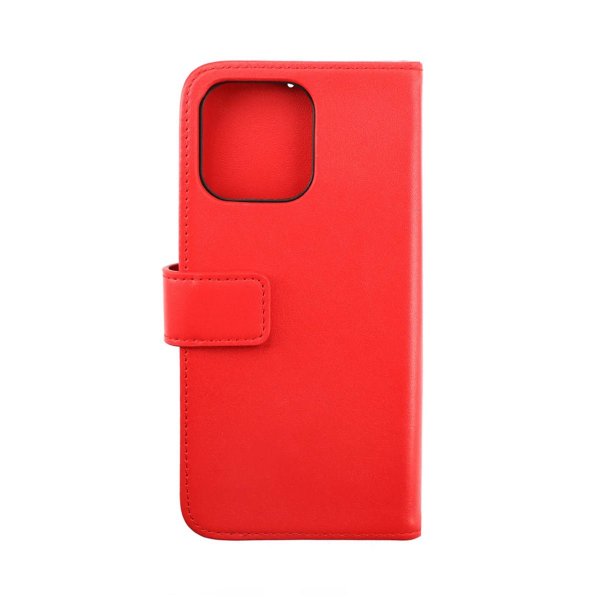 Rvelon iPhone 14 Pro Max Fodral Ægte Læder Rød