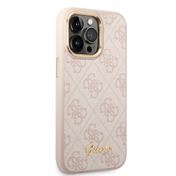 Guess iPhone 14 Pro Max Cover 4G Logo Rosa