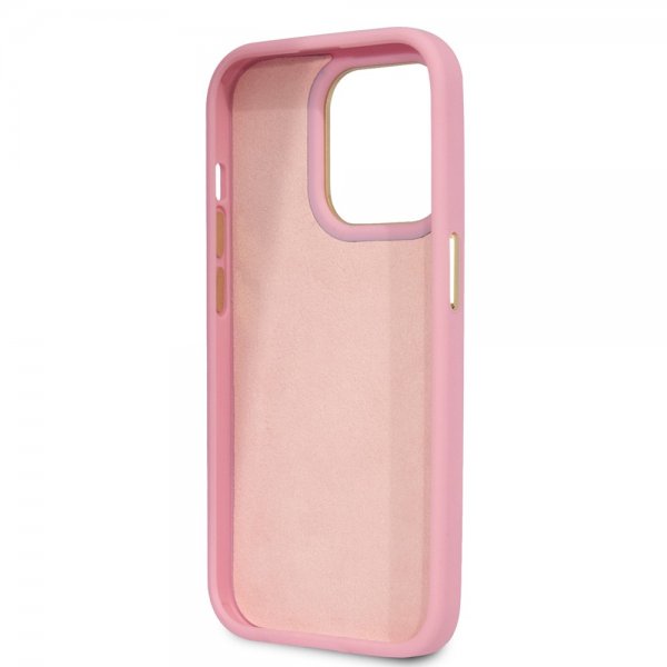 Guess iPhone 14 Pro Max Cover Croco Rosa