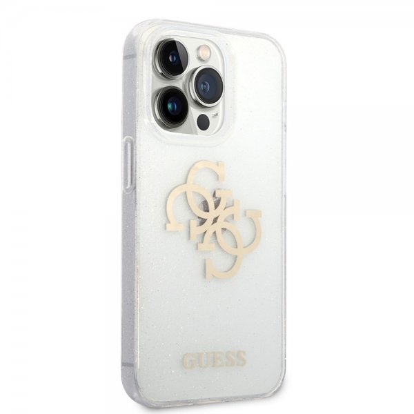 Guess iPhone 14 Pro Max Cover Full Glitter Transparent