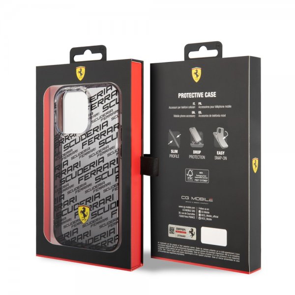 Ferrari iPhone 14 Pro Max Cover Gradient Scuderia Sort