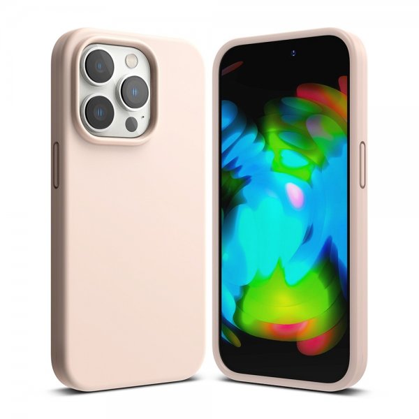 Ringke iPhone 14 Pro Max Cover Silikone Pink Sand