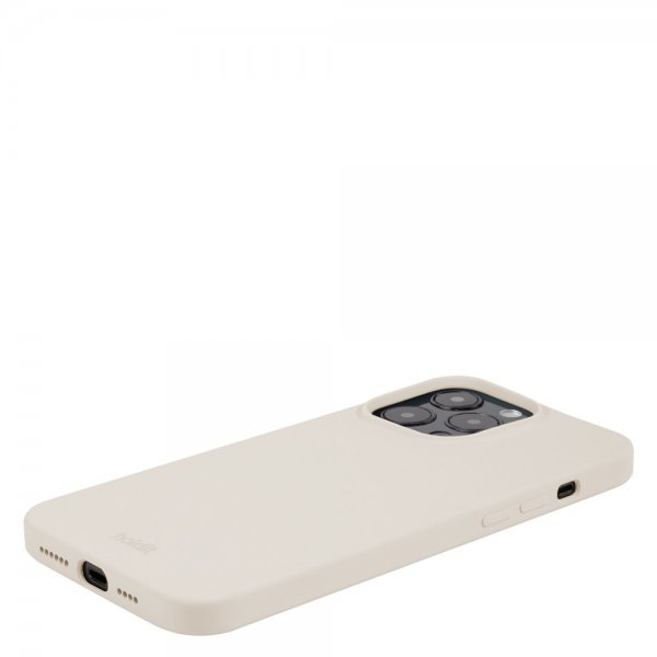 holdit iPhone 14 Pro Max Cover Silikone Light Beige