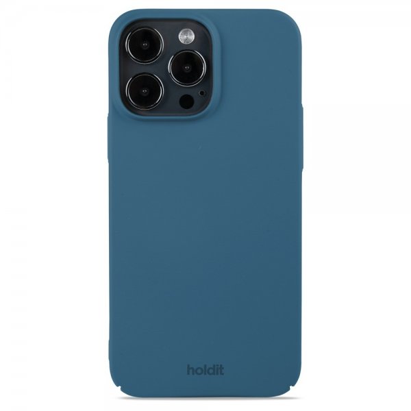 holdit iPhone 14 Pro Max Cover Slim Case Denim Blue