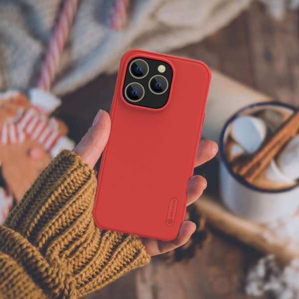Nillkin iPhone 14 Pro Max Cover Super Frosted Shield Pro Rød
